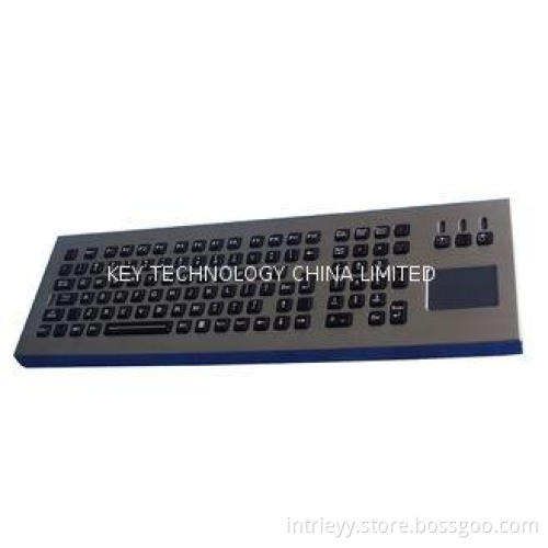 IP65 desktop Stainless Steel keyboard with touchpad , illum
